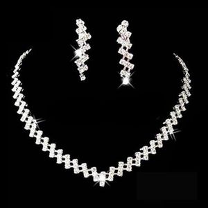 Stunning Silver and Rhinestone Bridal Set
